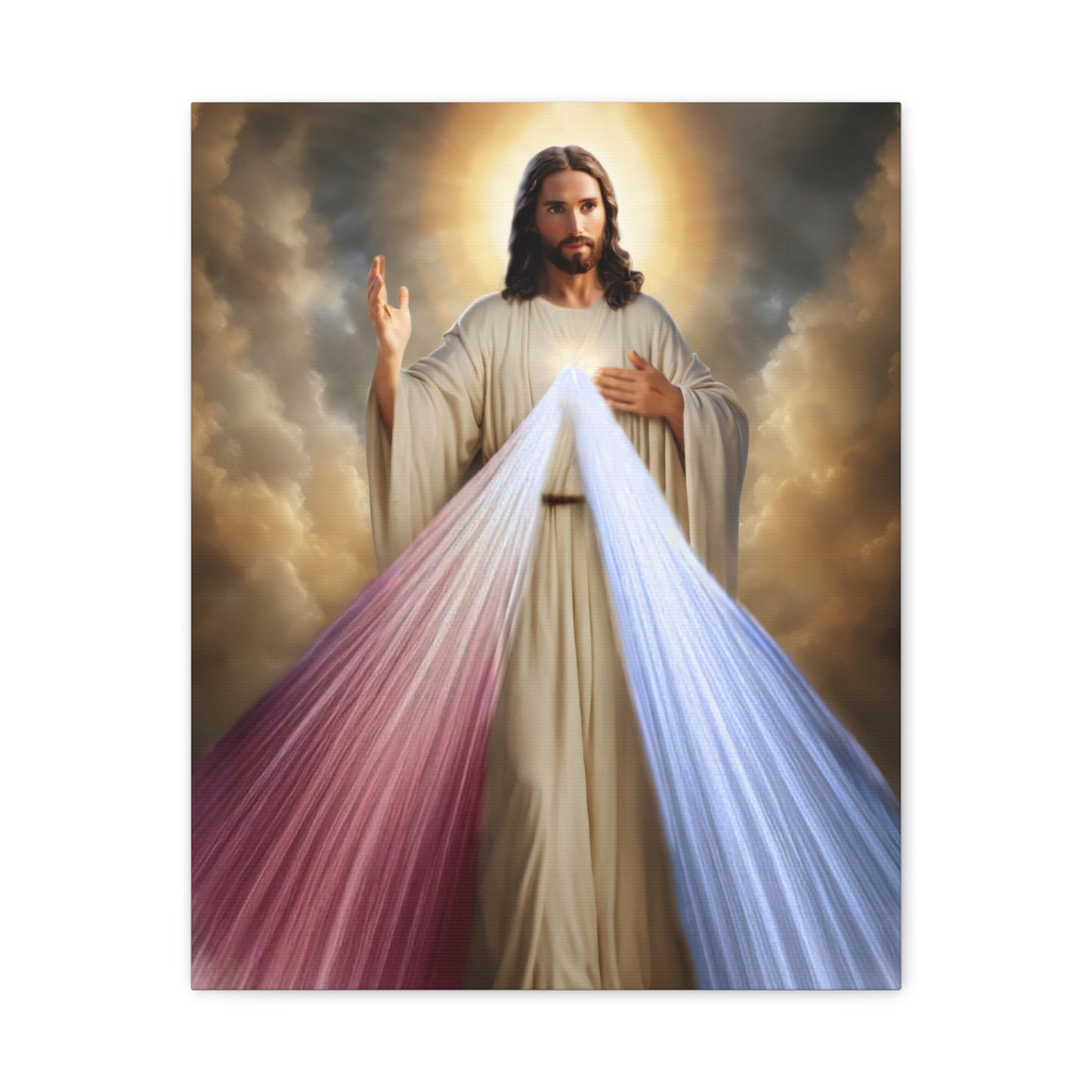 Jesus Divine Mercy Catholic Canvas Wall Art, Christian Decor