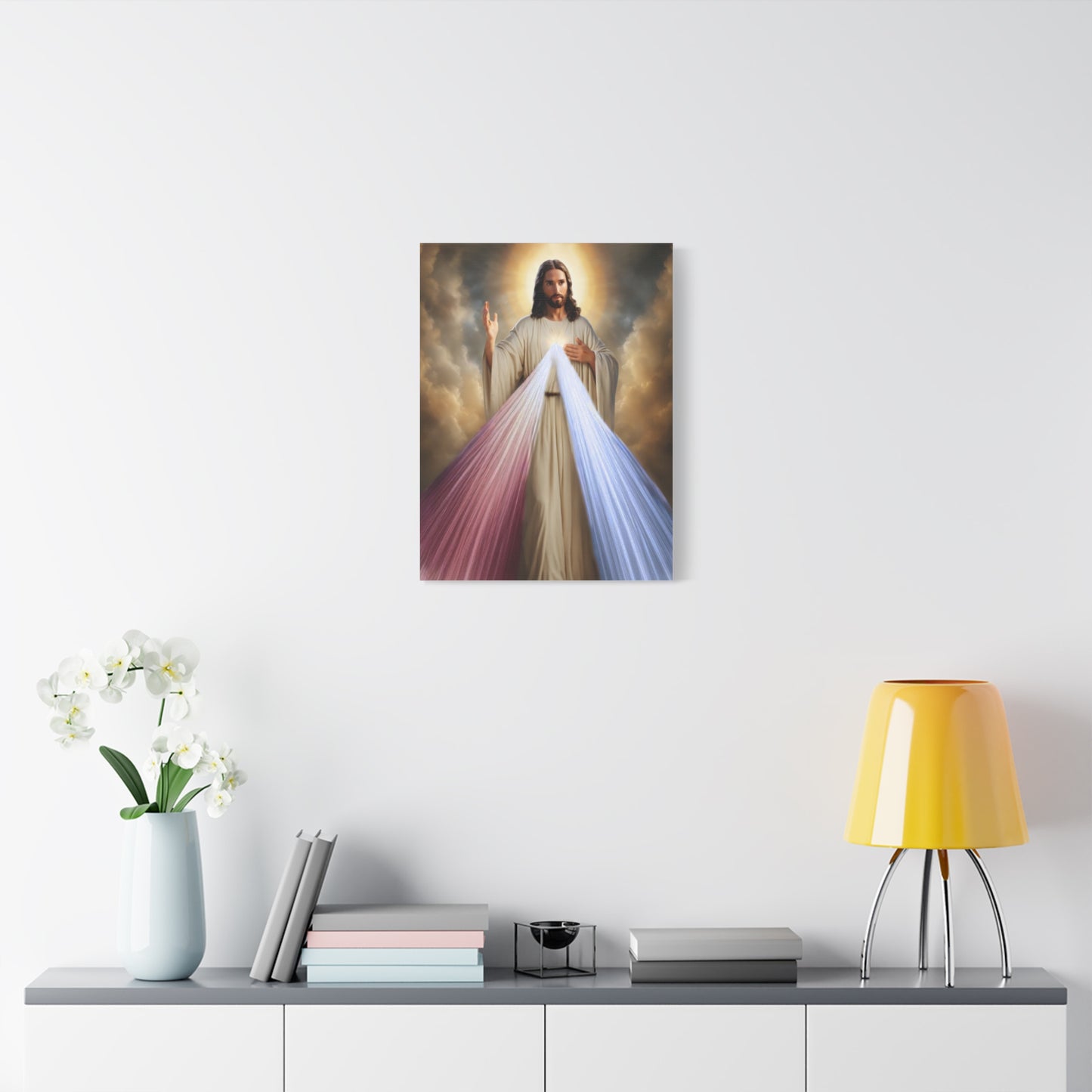 Jesus Divine Mercy Catholic Canvas Wall Art, Christian Decor