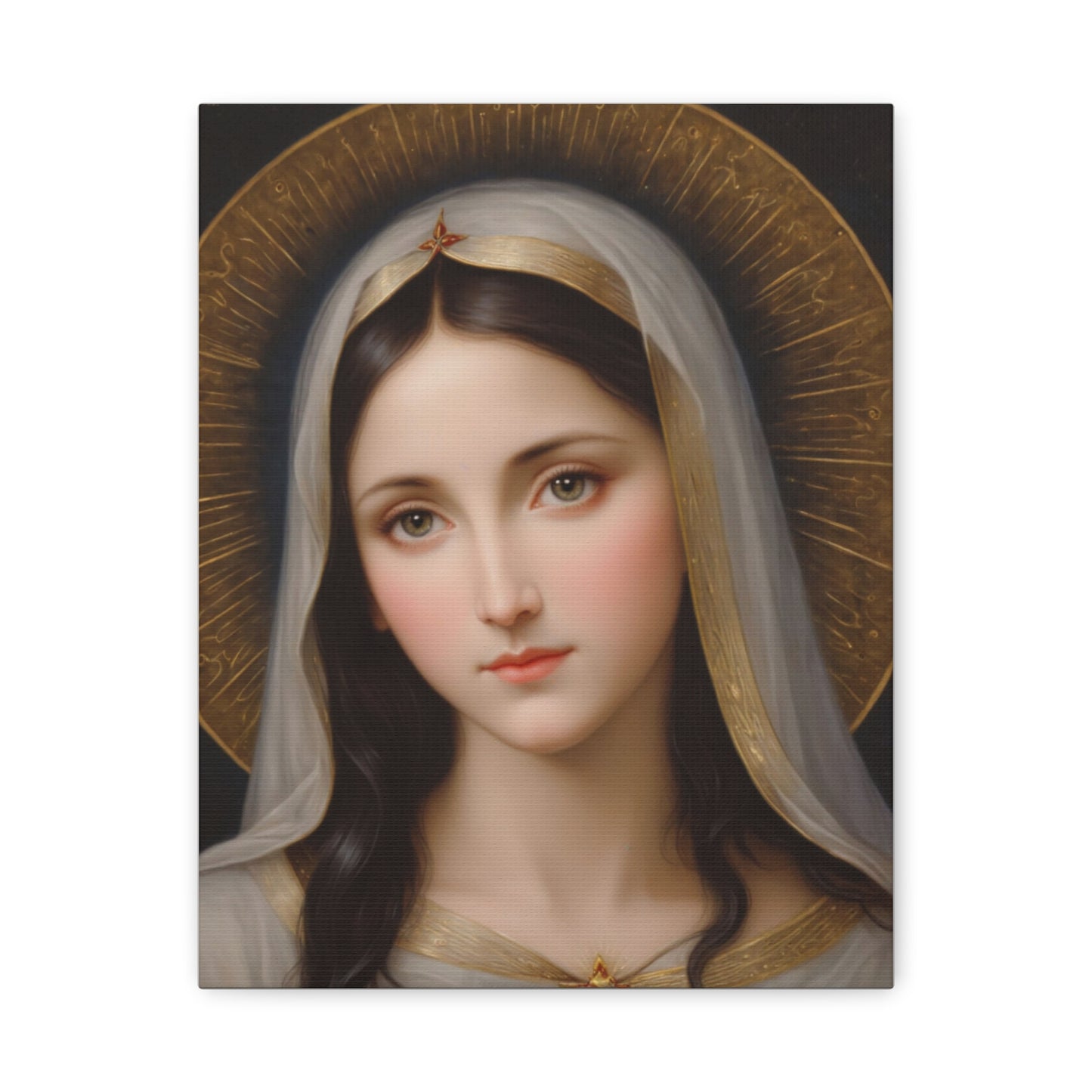 Our Blessed Lady Holy Mary Catholic Canvas Wall Art, Christian Decor