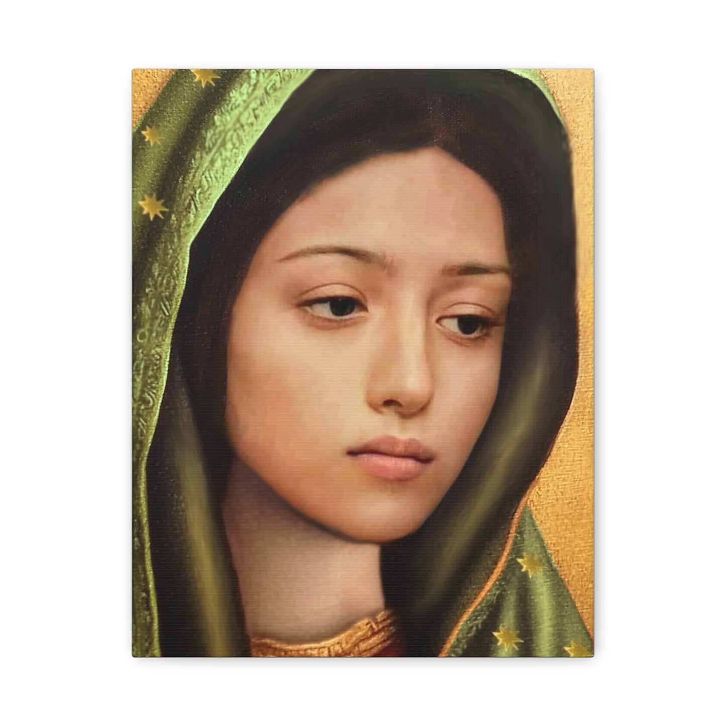 Our Lady of Guadalupe Mary Catholic Canvas Wall Art, Christian Decor