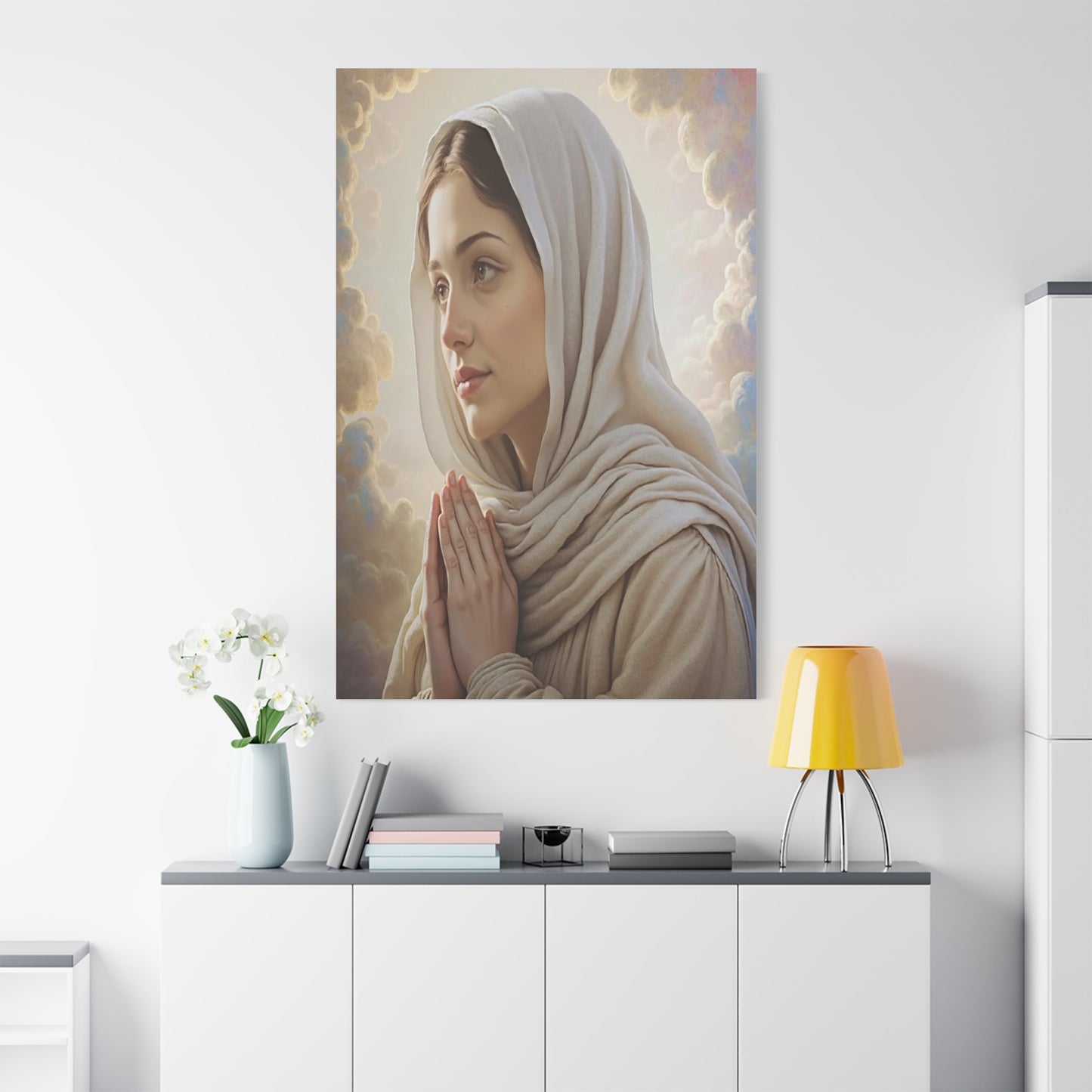 St. Bernadette Canvas Print, Catholic Decor Wall, Gift Religious Christian