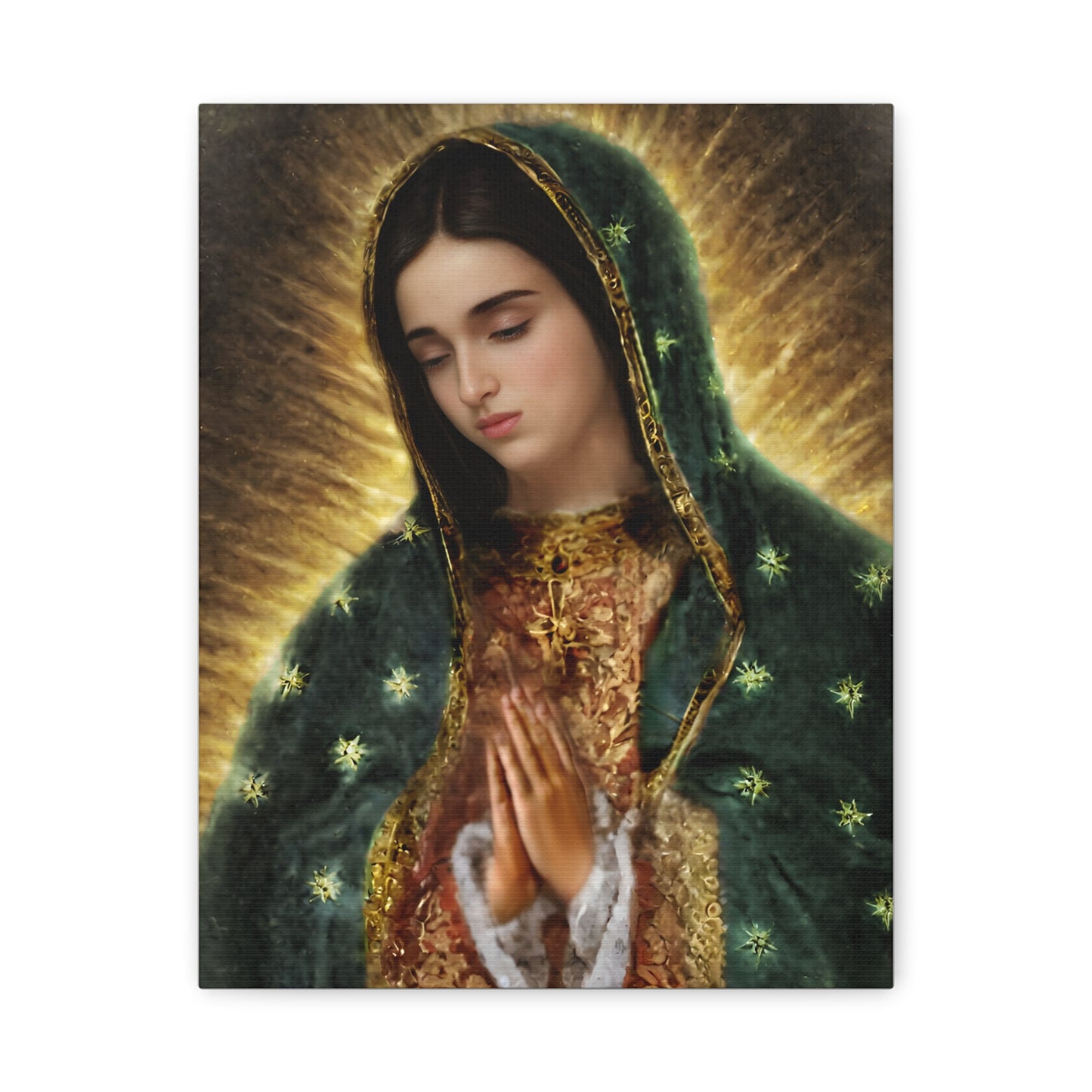 Ready to Hang - Our Lady of Guadalupe Catholic Canvas Wall Art, Christian Decor