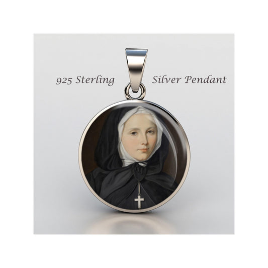 Saint Marguerite Bourgeoys Religious Devotional sterling silver 925 Christian Medal Patron