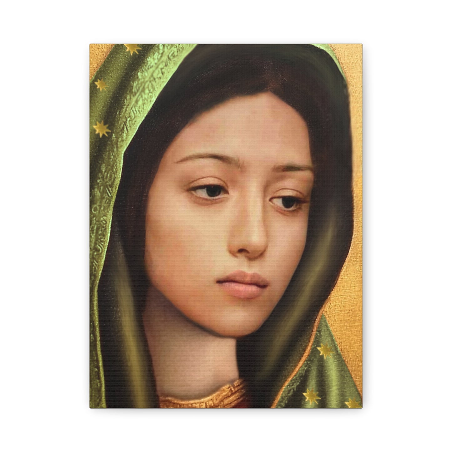 Our Lady of Guadalupe Mary Catholic Canvas Wall Art, Christian Decor