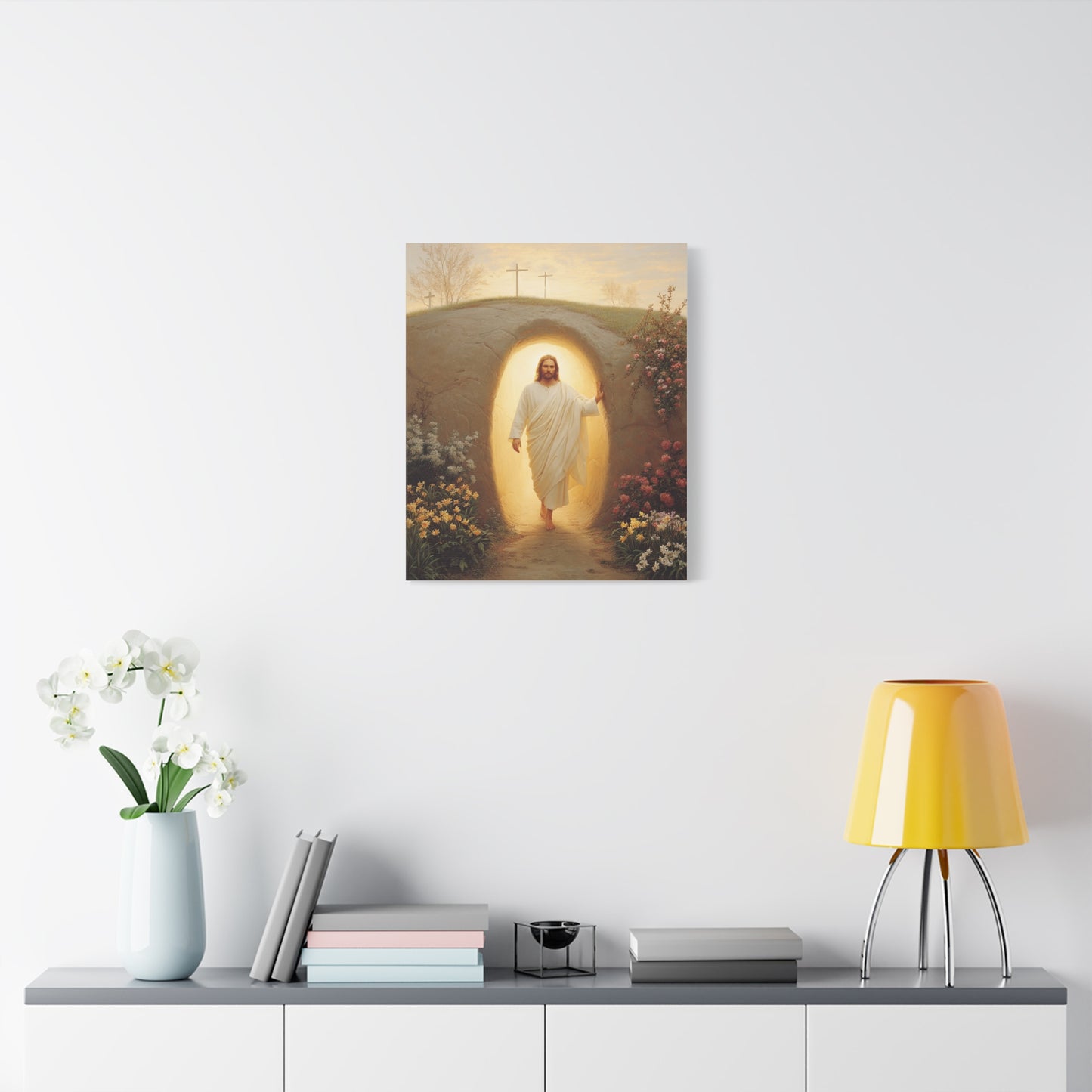 Ready To Hang - Resurrection of Jesus Catholic Canvas Wall Art, Christian Decor