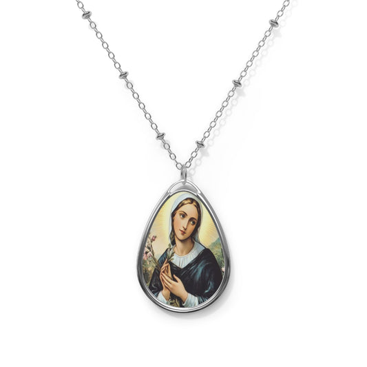 St. Angela Merici Catholic Necklace Drop Pendant