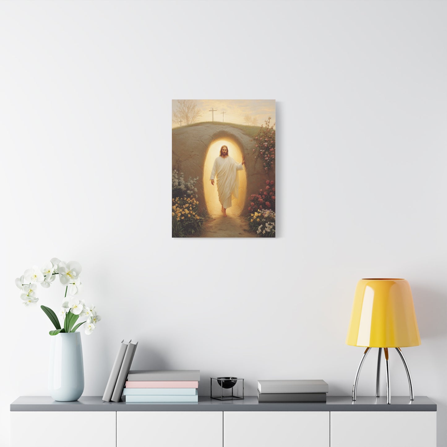 Ready To Hang - Resurrection of Jesus Catholic Canvas Wall Art, Christian Decor