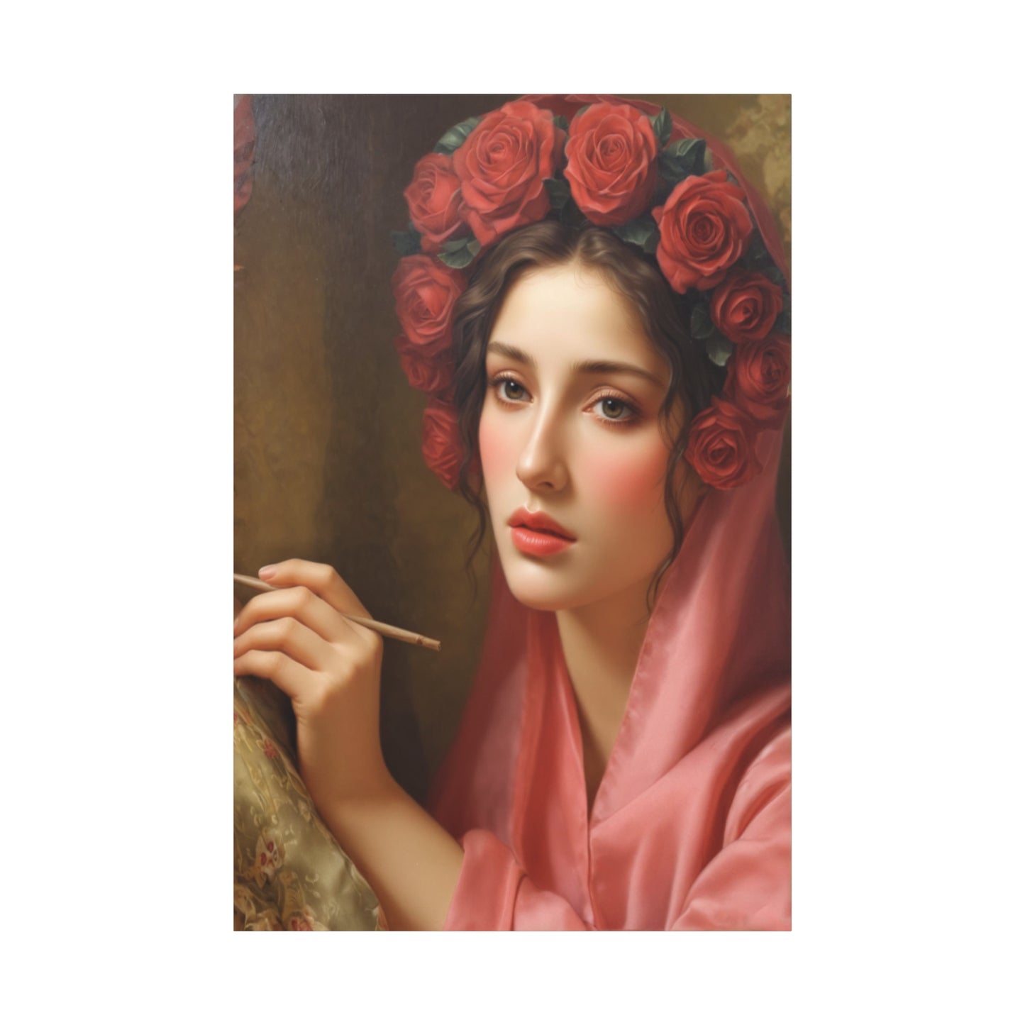 Ready To Hang - St. Rosalia Catholic Canvas Wall Art, Christian Decor