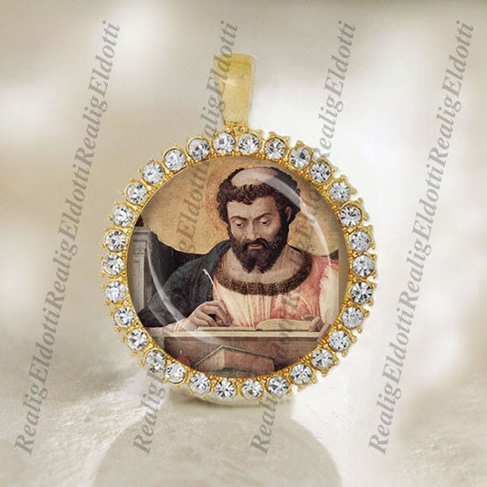 St. Luke Religious Jewelry Patron Saint Catholic Religious Medal Pendant /Charm