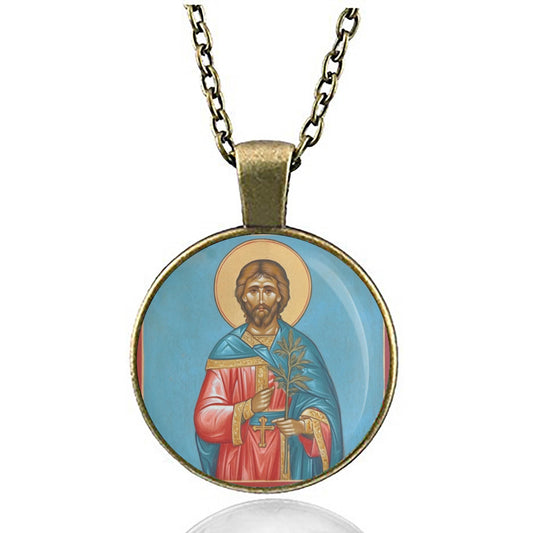 St Eugene Necklace Medal Religious Pendant