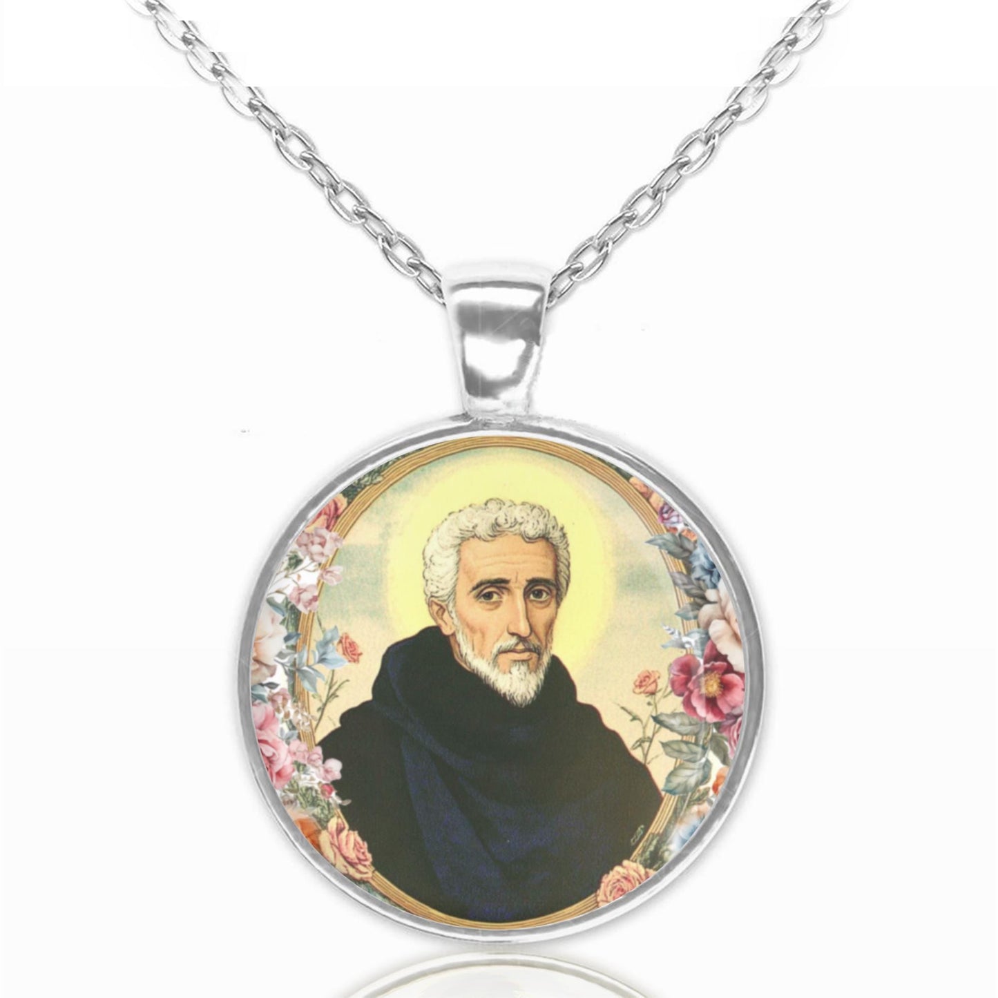 St. Peter Canisius Necklace Medal Pendant Christian Religious Jewelry