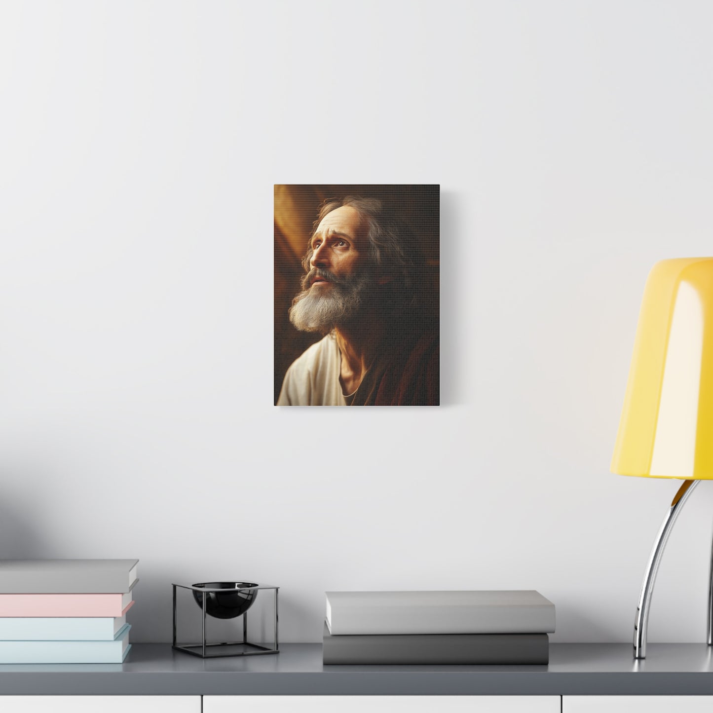St. Matthew Apostle and Evangelist Catholic Canvas Wall Art, Christian Decor
