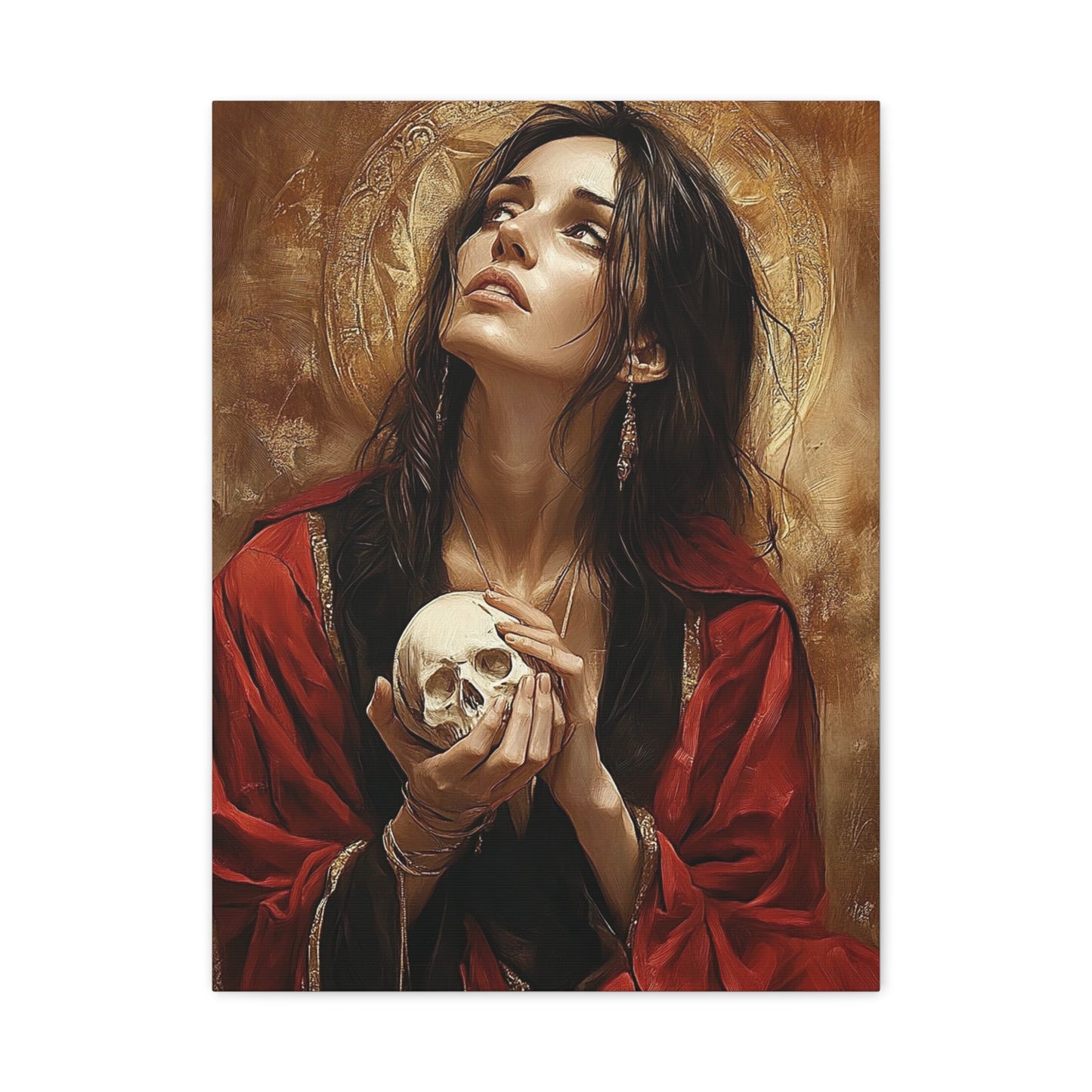 St. Mary Magdalene Catholic Canvas Wall Art, Christian Decor