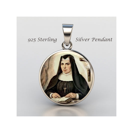 Saint Teresa Of Jesus Jornet Ibars Catholic sterling silver 925 Christian Medal image 0