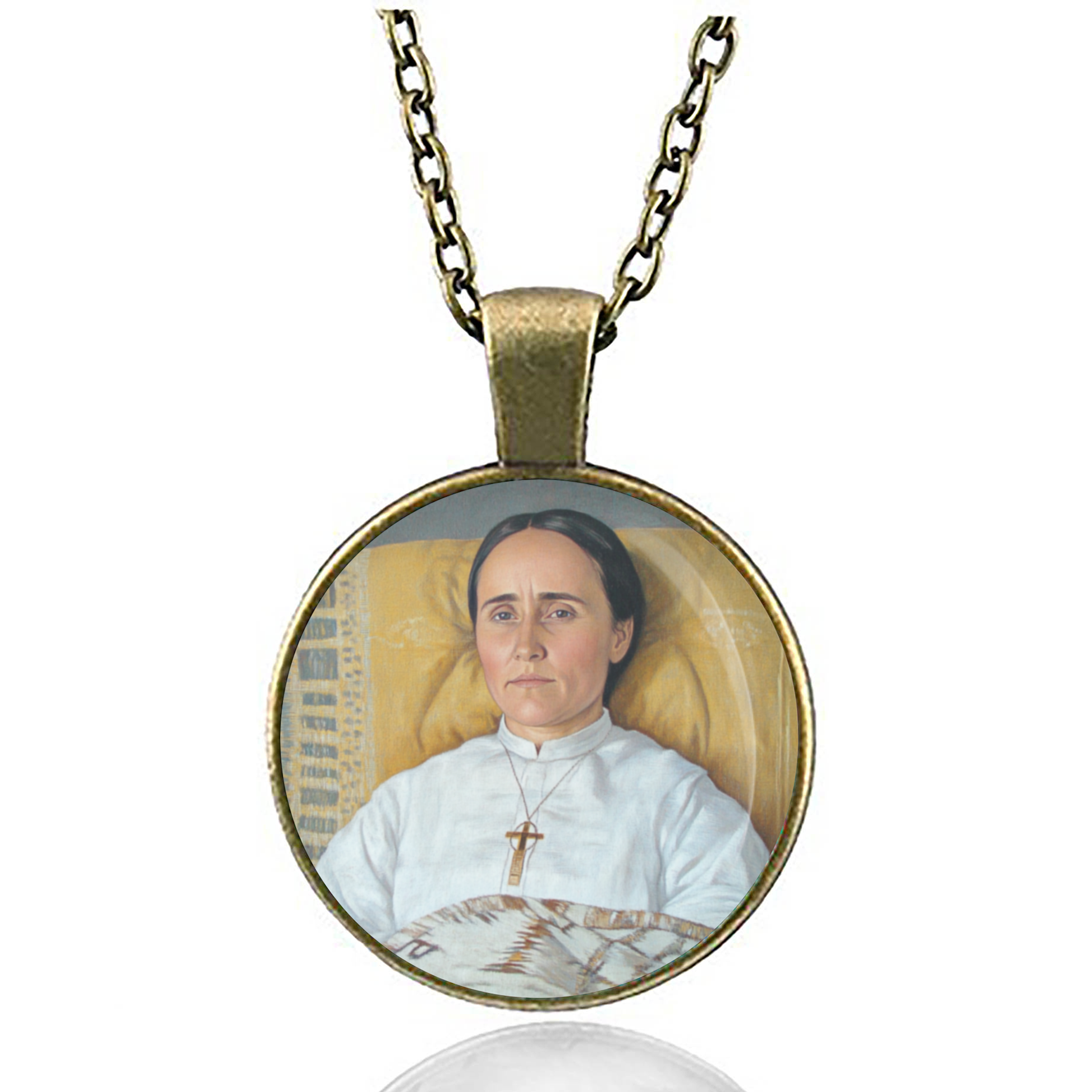 Blessed Anna Schaffer Necklace Catholic Pendant Medal image 4