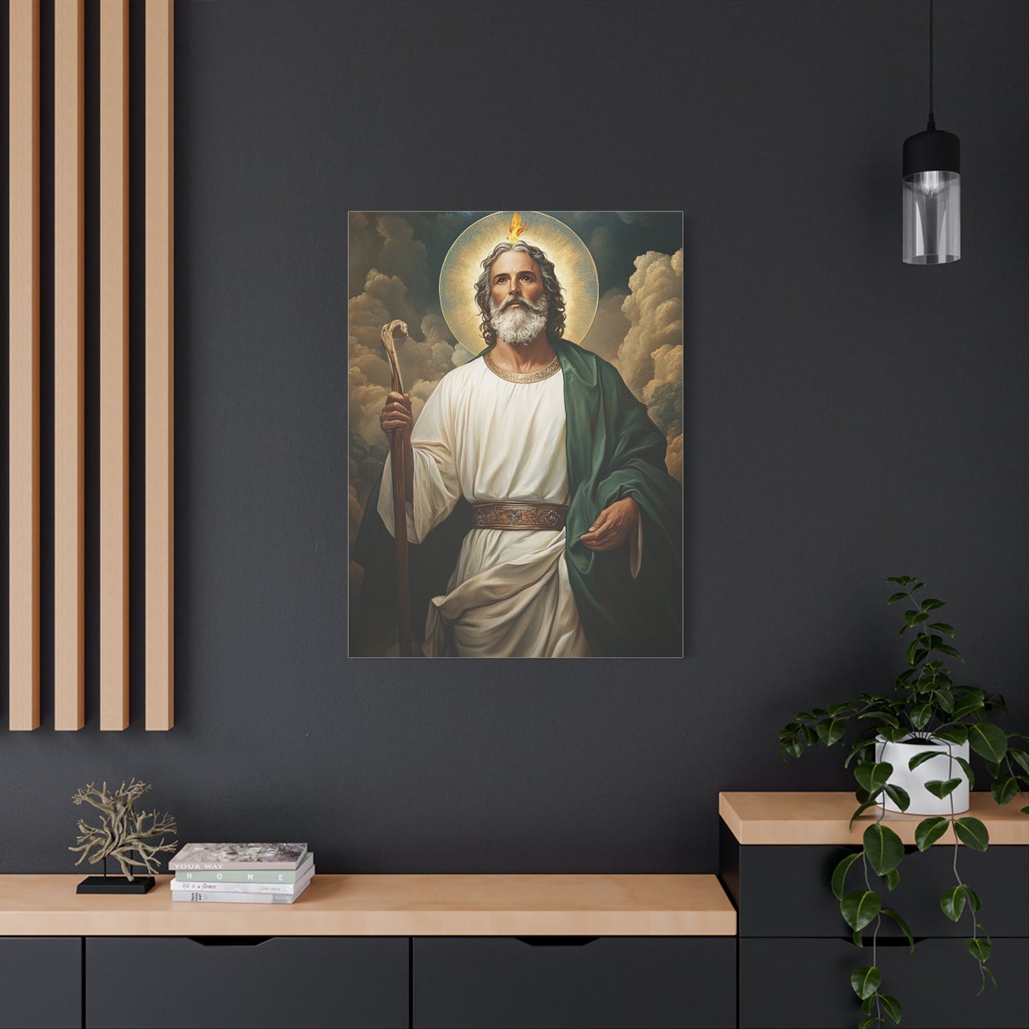 St. Jude Thaddeus Catholic Canvas Wall Art, Christian Decor