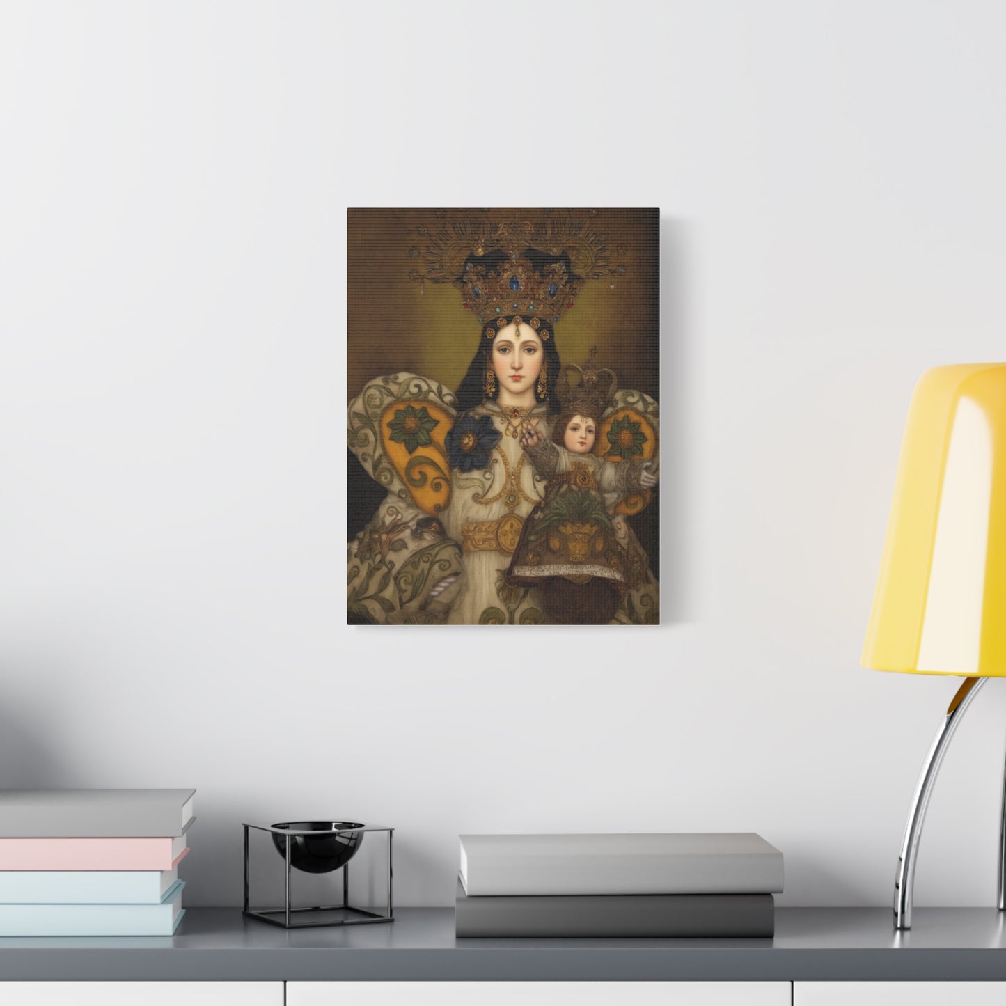 Our Lady Mary Remedies of Odlot Catholic Canvas Wall Art, Christian Decor