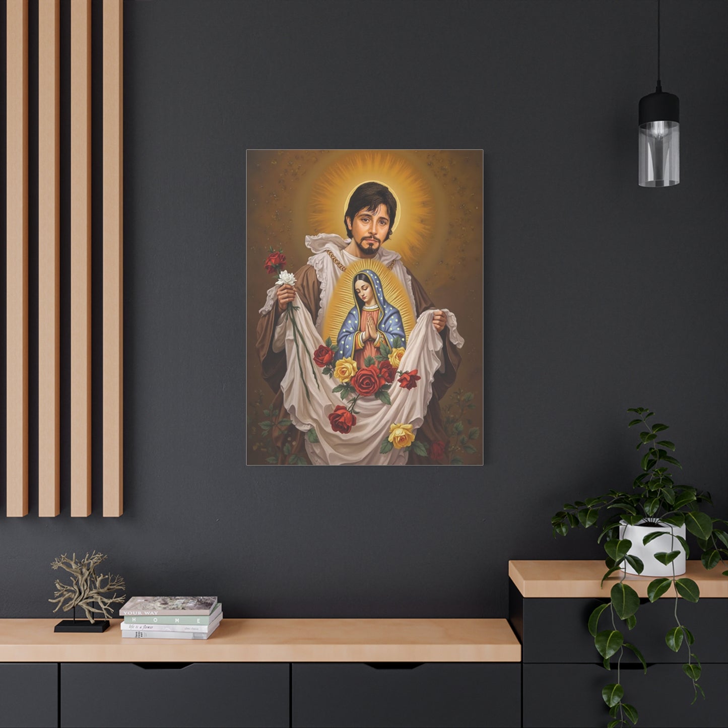 St. Juan Diego Catholic Canvas Wall Art, Christian Decor