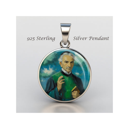 Saint Luigi Scrosoppi Catholic sterling silver 925 Christian Medal Patron image 0