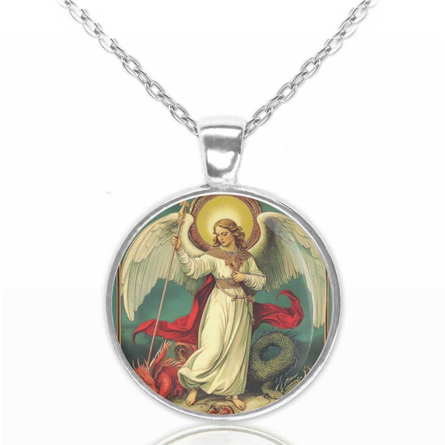 St. Michael the Archangel - Religious Medal Necklace Pendant