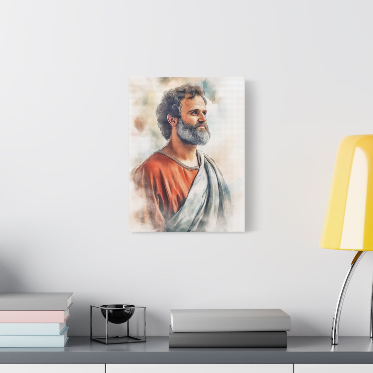 Ready to Hang - St. Paul the Apostle watercolor Catholic Canvas Wall Art, Christian Decor