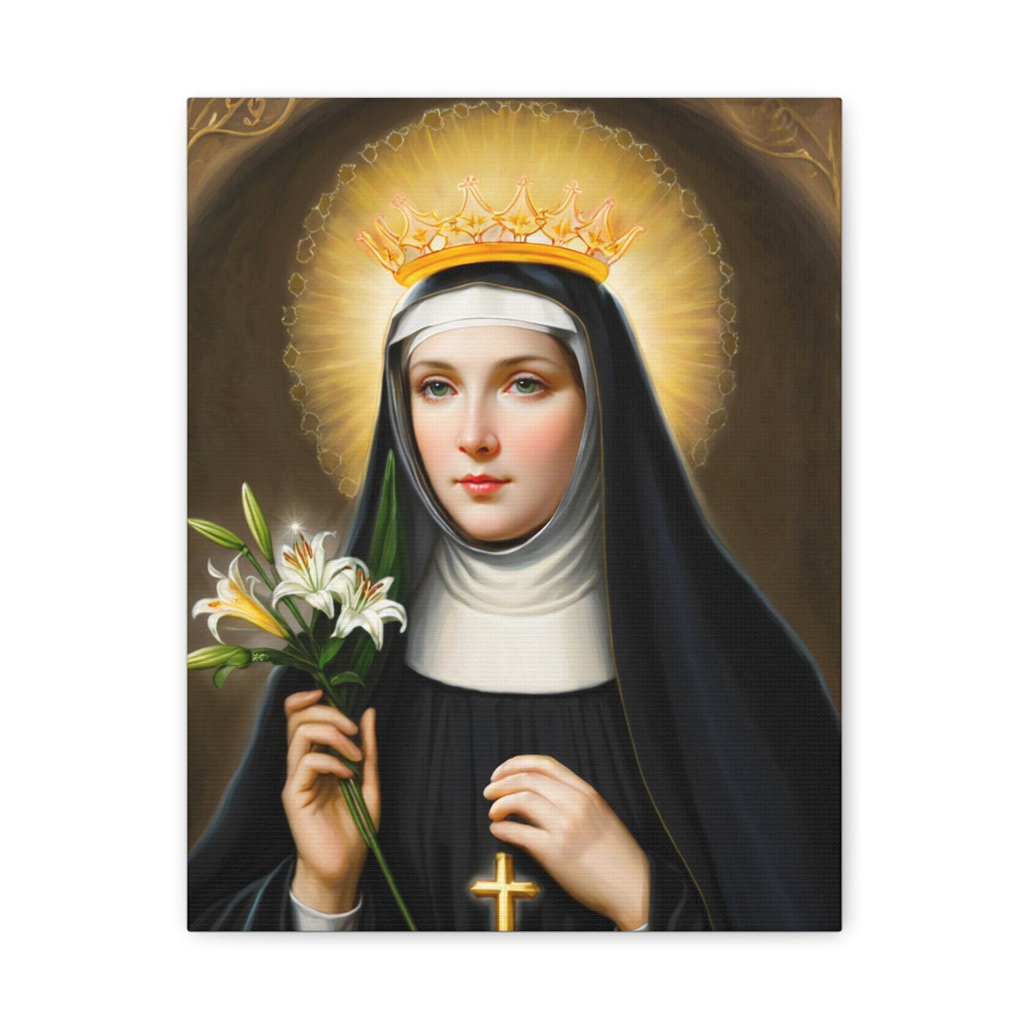 Ready to Hang - St. Patricia Catholic Canvas Wall Art, Christian Decor