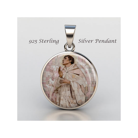 Saint Dominic Of Guzman Religious Devotional sterling silver 925 Christian Medal Patron