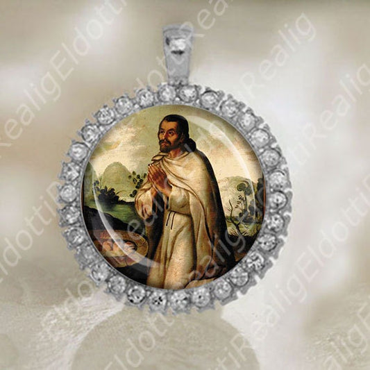 St. Juan Diego Medal - Roman Catholic Silver Tone Religious Christian Jewelry