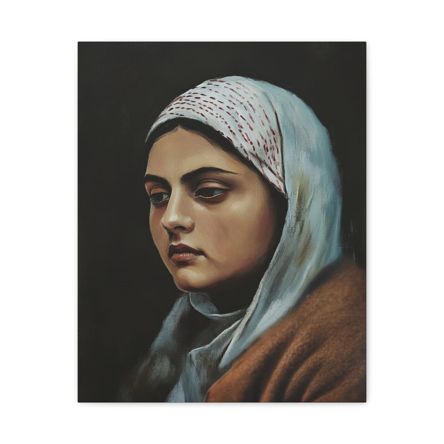 St Bernadette Soubirous of Lourdes Canvas Print, Catholic Decor Wall, Gift Religious Christian