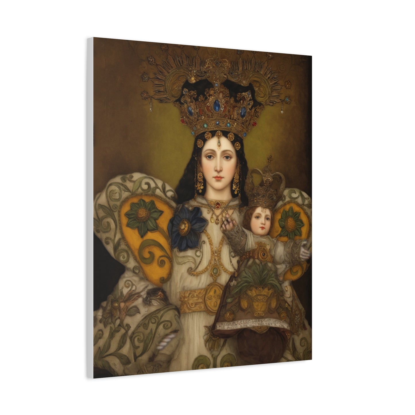 Our Lady Mary Remedies of Odlot Catholic Canvas Wall Art, Christian Decor