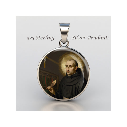 Saint Charles Of Sezze Catholic sterling silver 925 Christian Medal Patron image 0