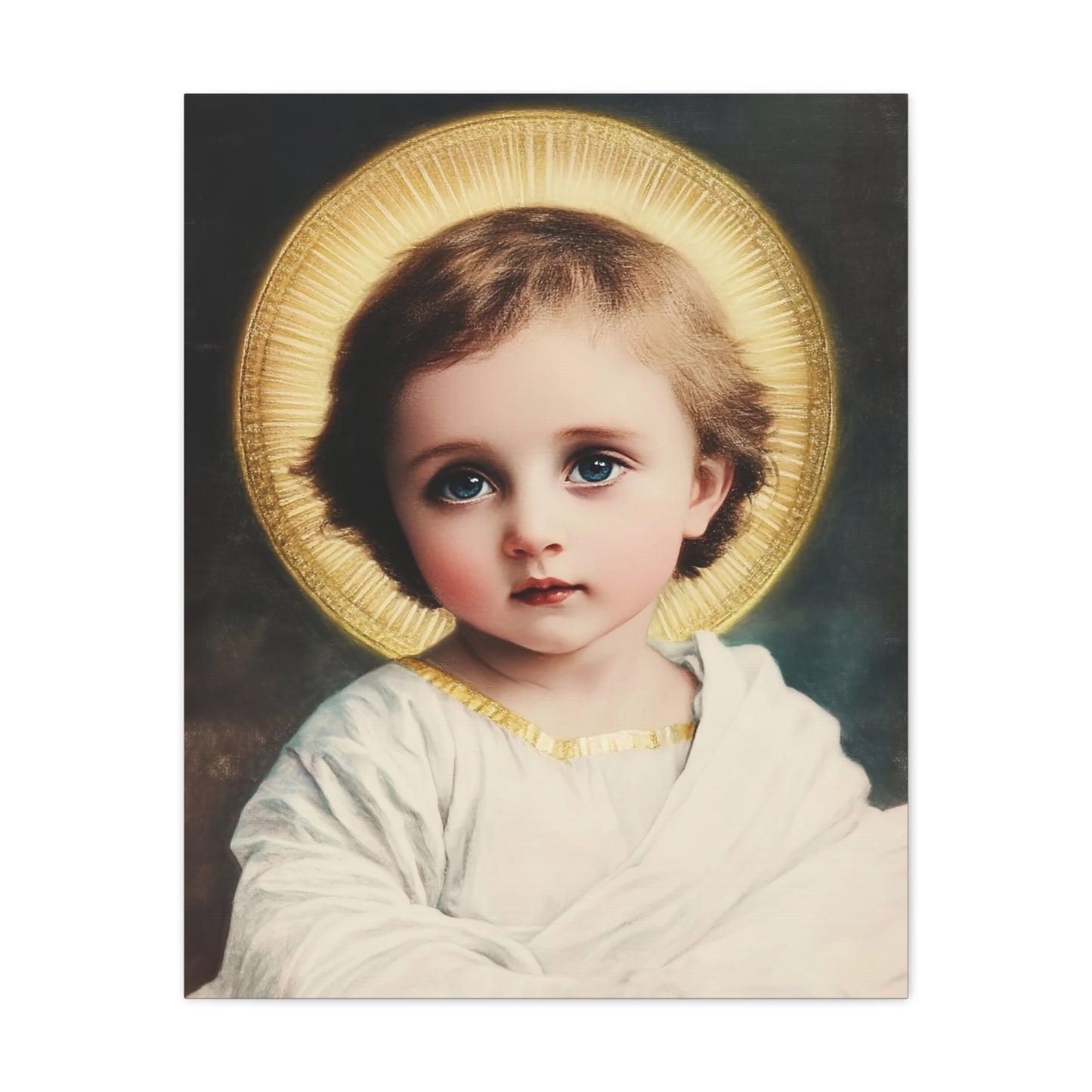 Jesus Child Catholic Canvas Wall Art, Christian Decor