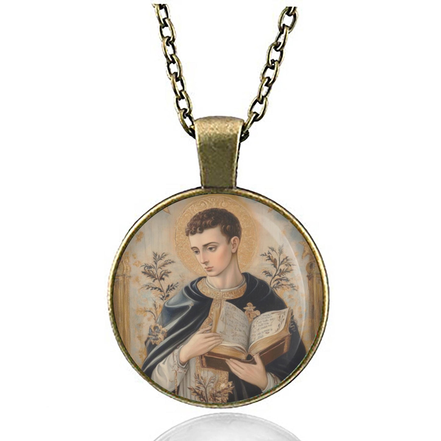 Saint Aloysius Gonzaga Necklace Pendant Religious Medal