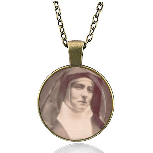 St Edith Stein Catholic Medal Pendant Necklace