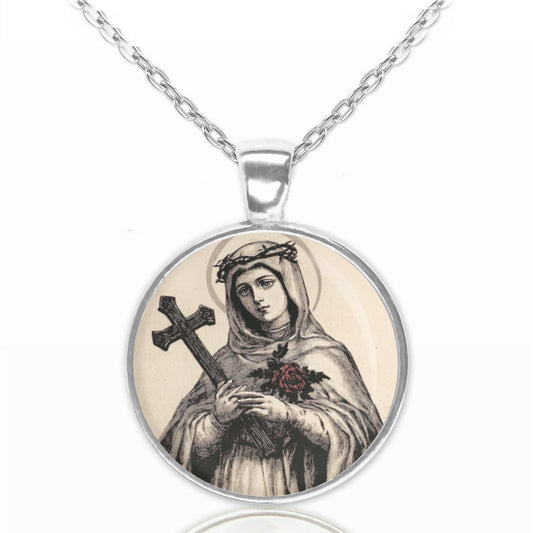 St. Rose of Lima Catholic Medal. Pendant Charm Patron Saint Religious Jewelry