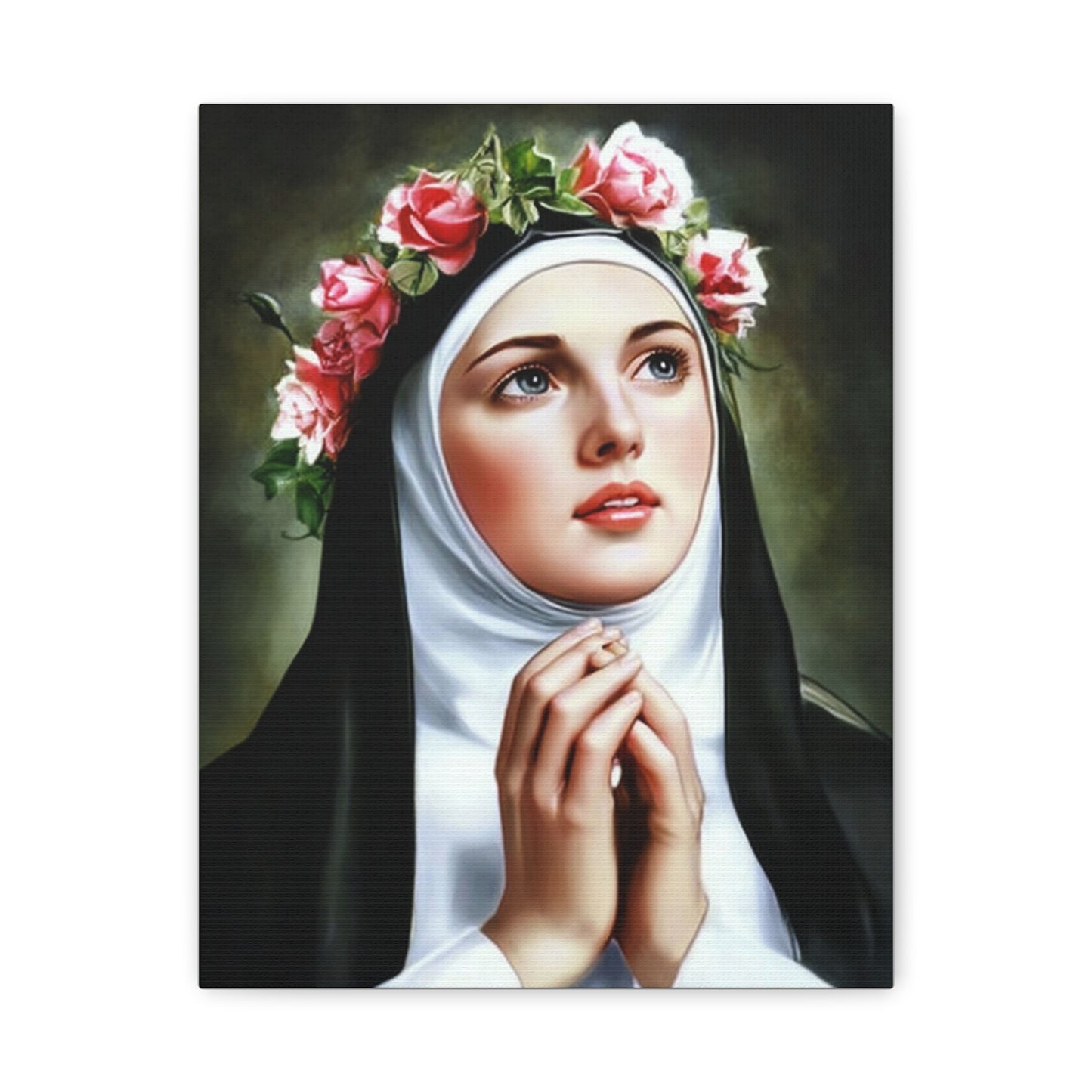 Ready To Hang - St. Rose of Lima Catholic Canvas Wall Art, Christian Decor