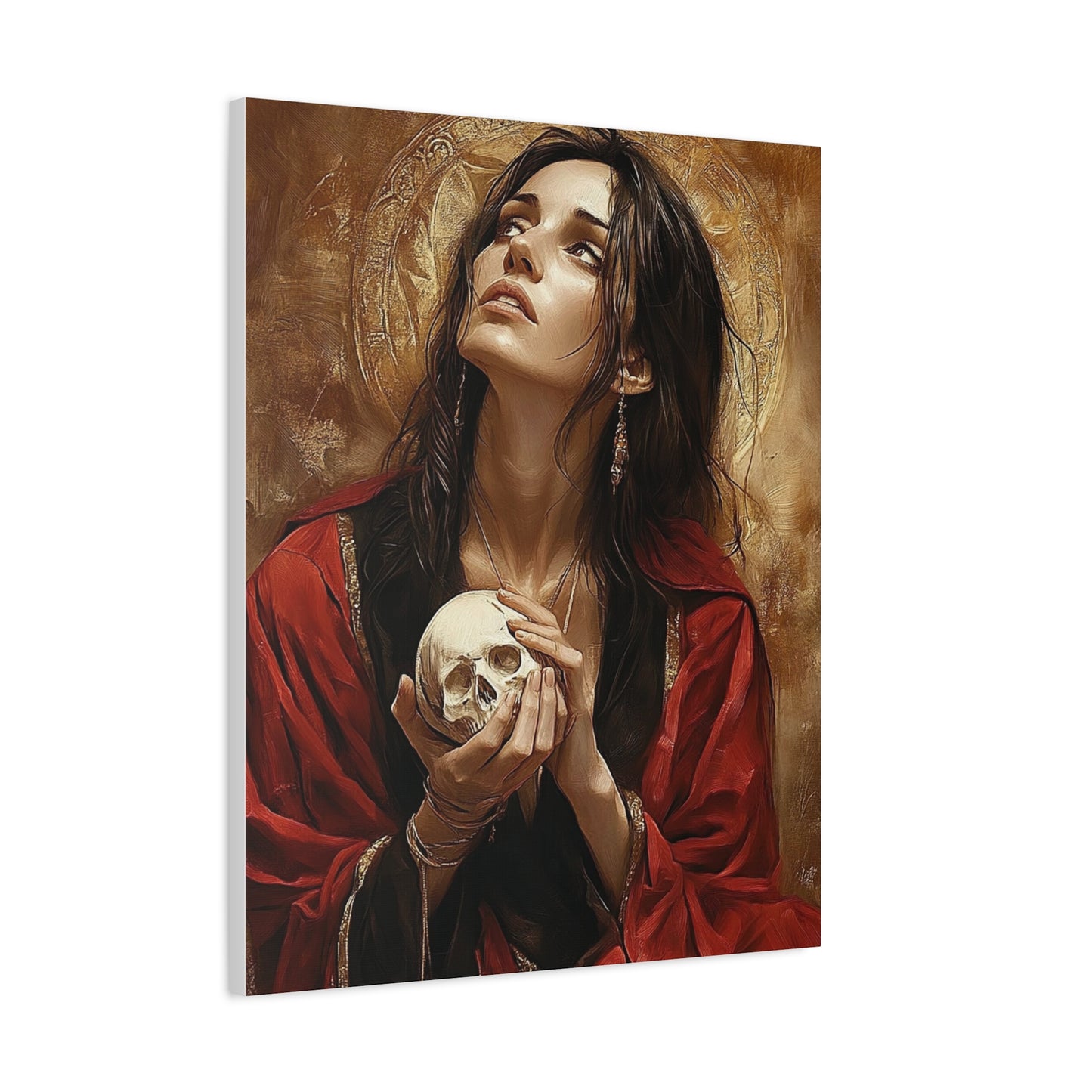 St. Mary Magdalene Catholic Canvas Wall Art, Christian Decor