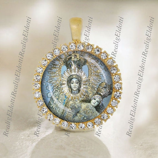 Our Lady of Manaoag Virgin Mary Medal Catholic Pendant Religious Jewelry
