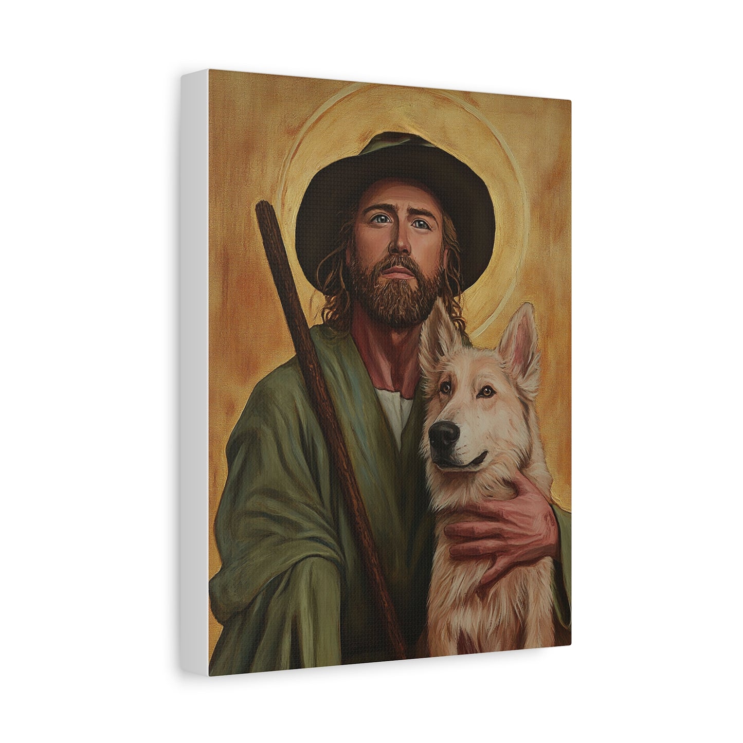 Ready To Hang - St. Roch Catholic Canvas Wall Art, Christian Decor