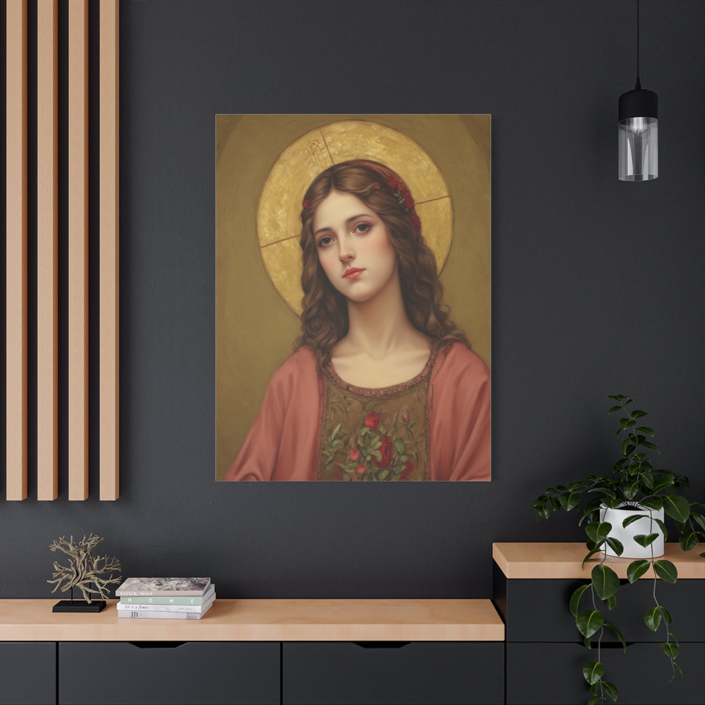 St. Eulalia of Merida Catholic Canvas Wall Art, Christian Decor