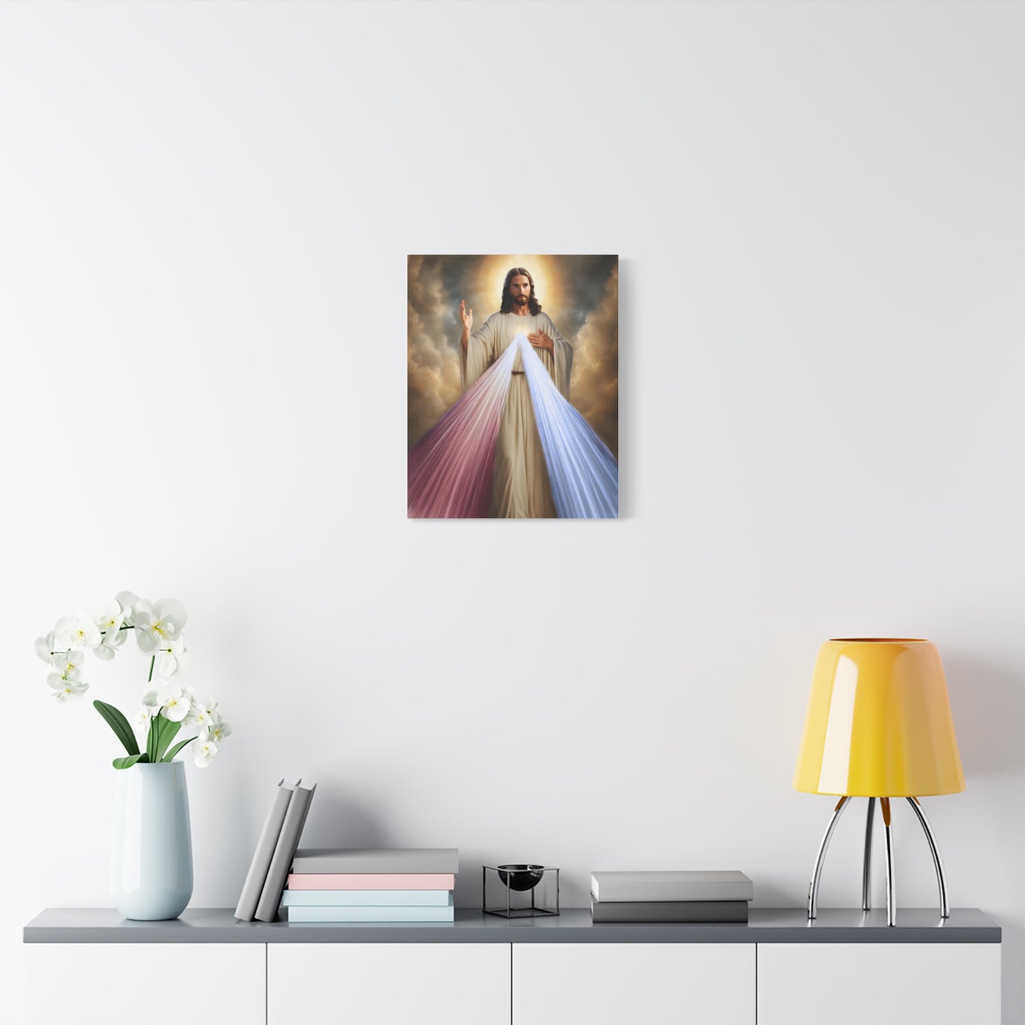 Jesus Divine Mercy Catholic Canvas Wall Art, Christian Decor