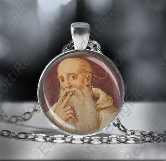 Saint Romuald Christian Necklace Catholic Medal 25mm