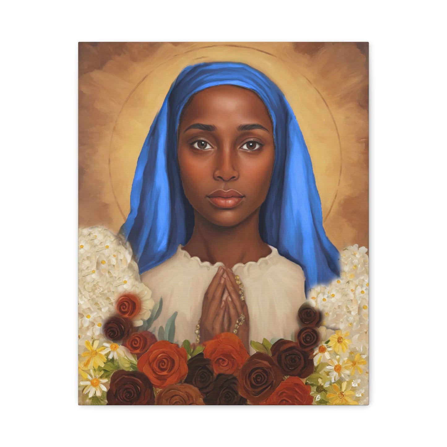 Our Lady of Kibeho Catholic Canvas Wall Art, Christian Decor