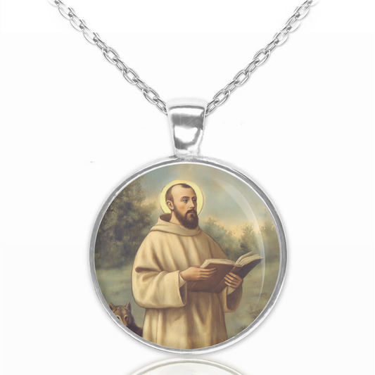 St. William Vercelli Necklace Catholic Saint Pendant Medal image 0