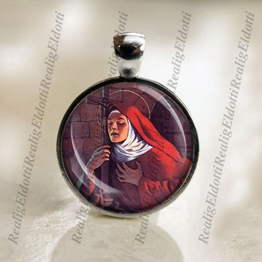 St. Margaret of Cortona Catholic Christian Medal Pendant Religious Jewelry