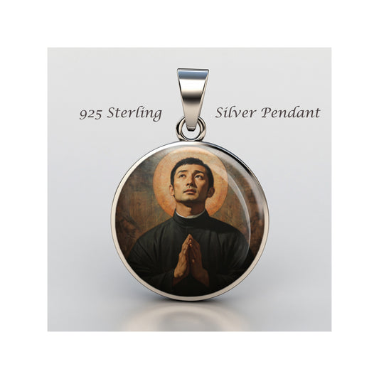 Saint Paul Miki Catholic sterling silver 925 Christian Medal Patron Pendant image 0