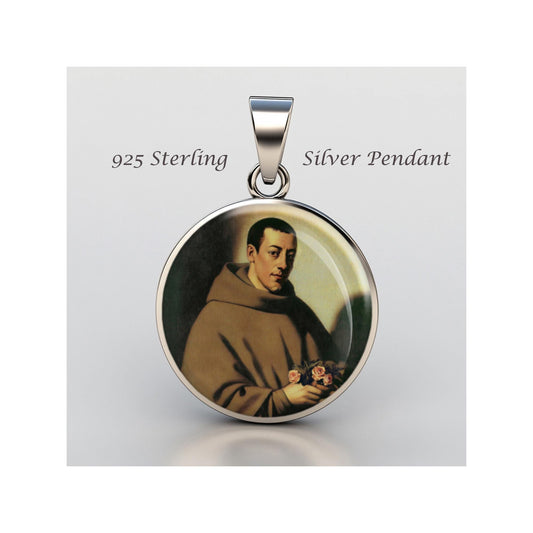 Saint Diego De Alcala Religious Devotional sterling silver 925 Christian Medal Patron