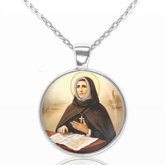 St. Rose Philippine Duchesne Catholic Necklace | Christian Medal Pendant Patron Saint Religious Jewelry