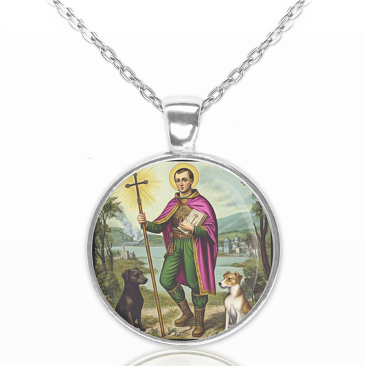 St. Vitus Necklace Catholic Saint Pendant Medal image 0