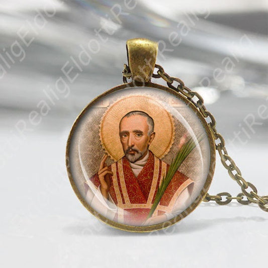 St John Southworth Catholic Martyr Necklace Medal Religious Pendant Bronze Tone Jewelry NEW